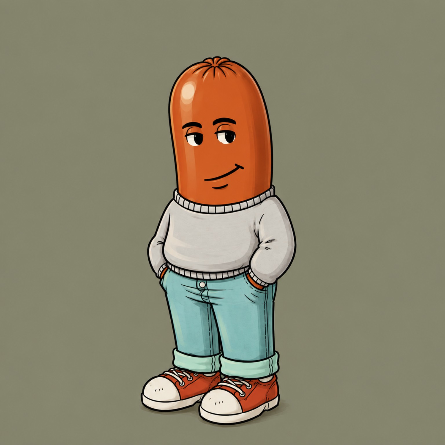 Just a Chill Wiener mascot
